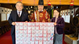 お客様の願いを届けに、かつ銀の絵馬を日枝神社でお焚き上げしてきました